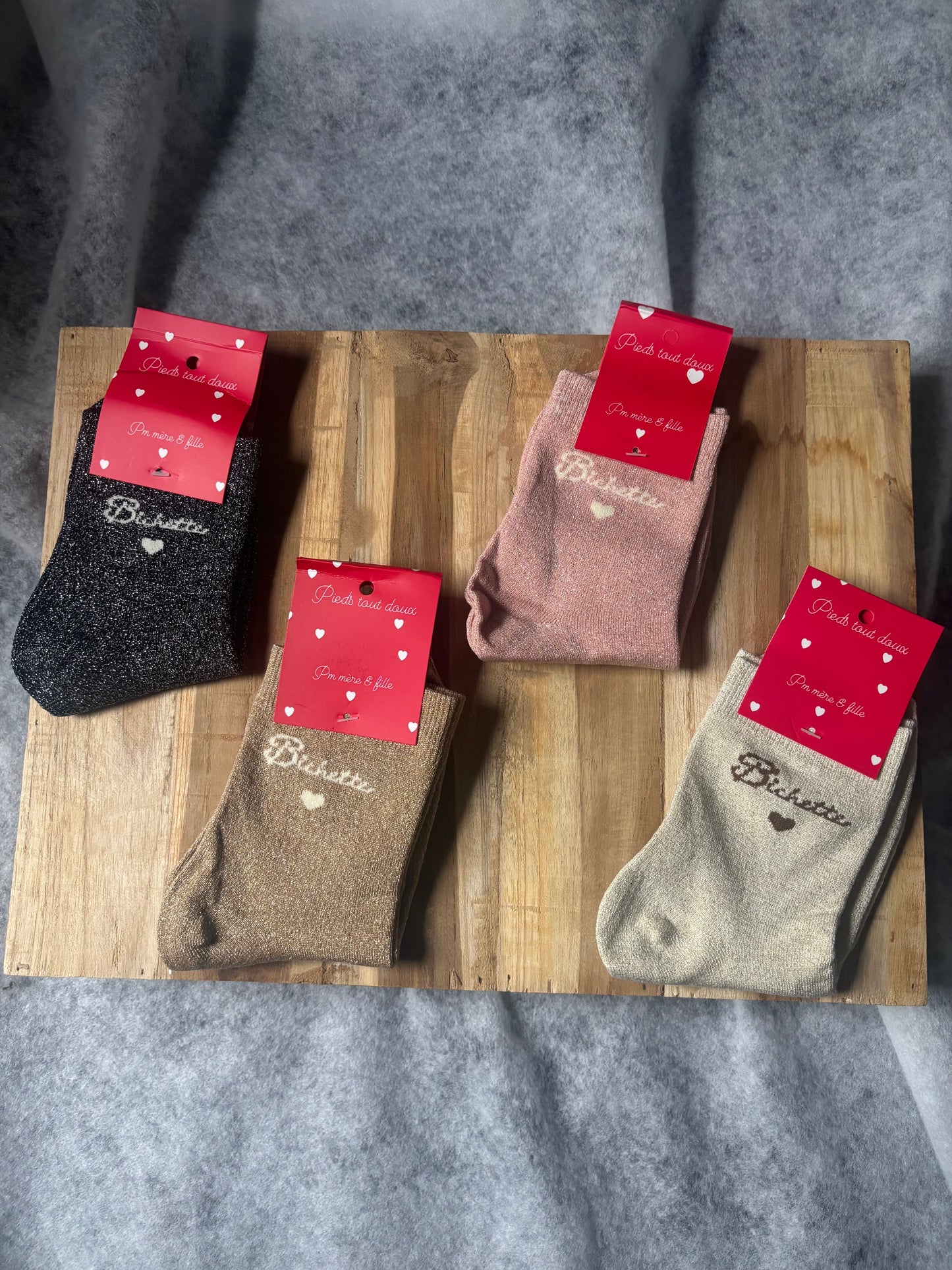 Chaussettes pailletées "BICHETTES"