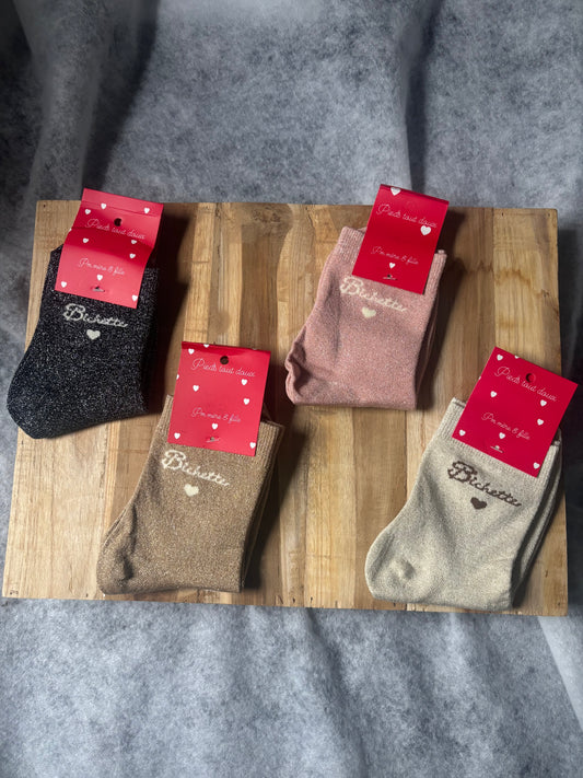 Chaussettes pailletées "BICHETTES"